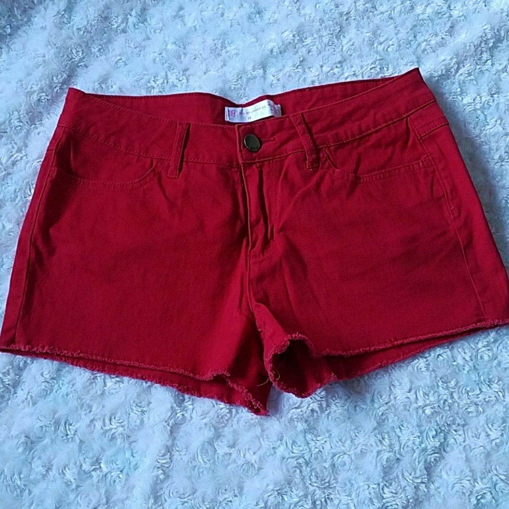 Red shorts